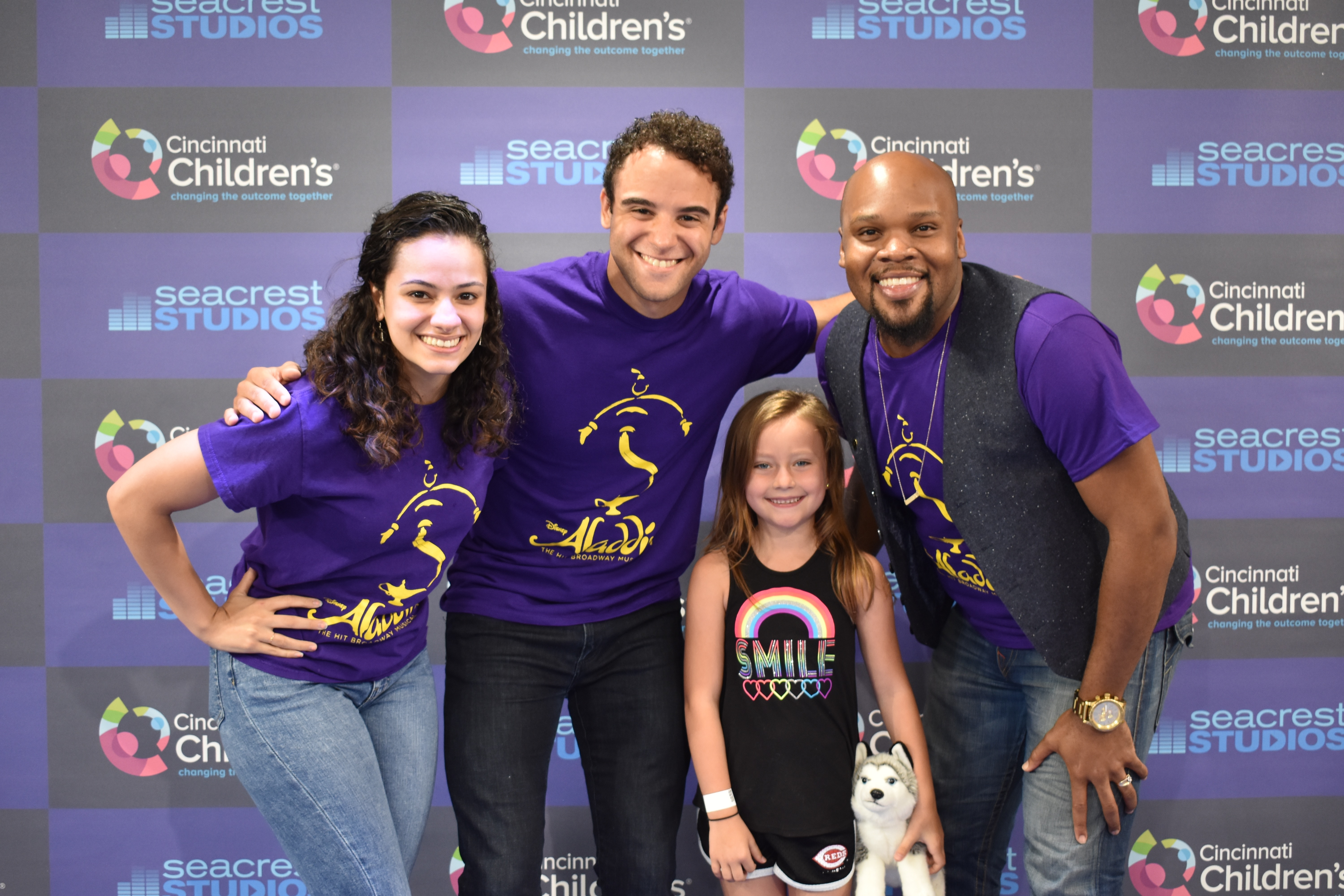 The Aladdin Cast Visits Seacrest Studios at Cincinnati Children's!