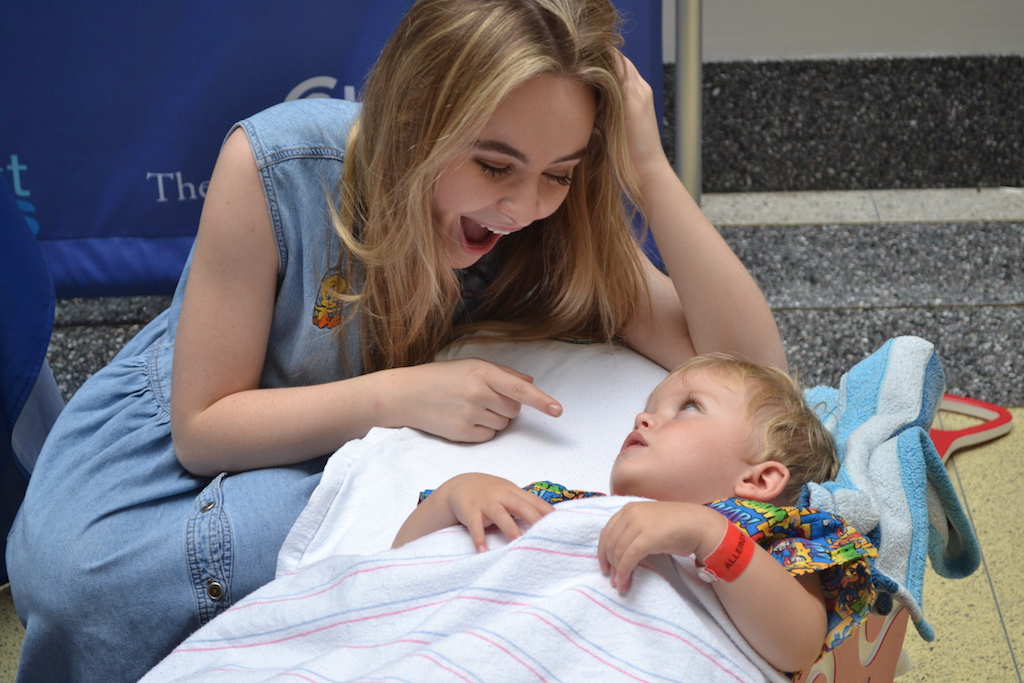 Sabrina Carpenter Sings For Patients In Seacrest Studios Philadelphia
