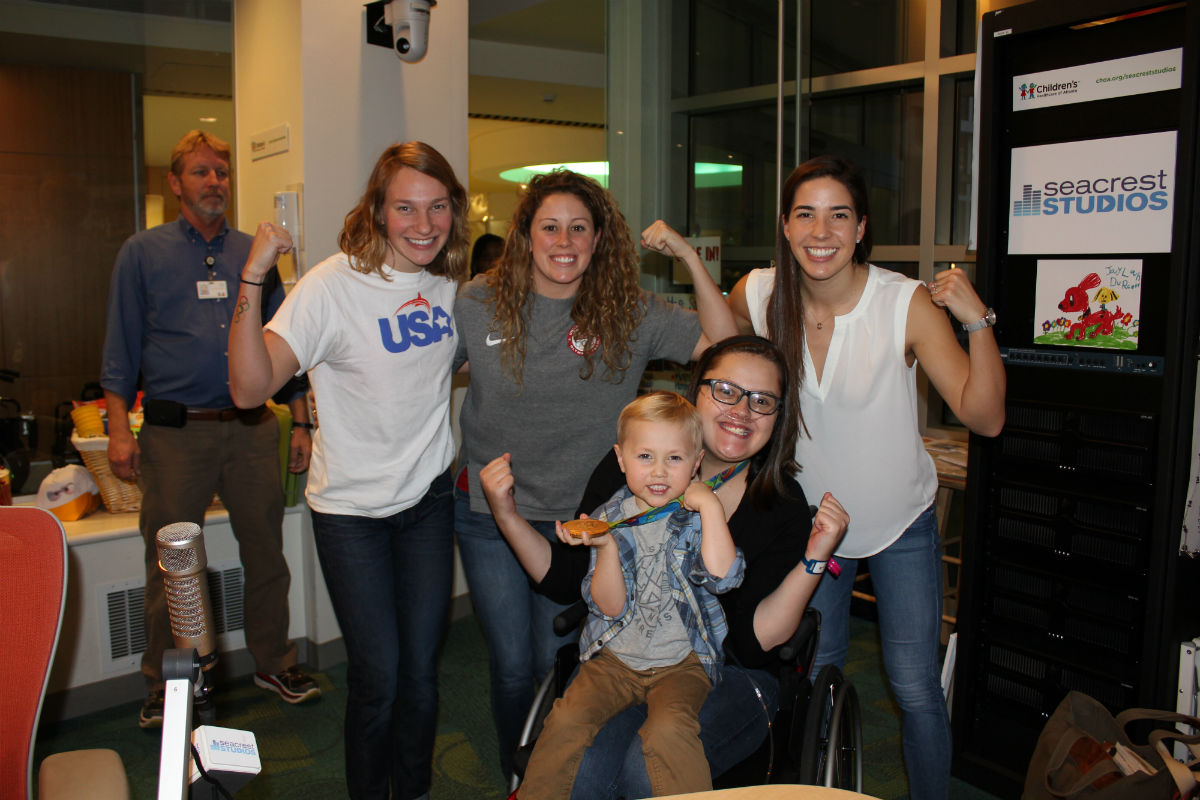 Team USA Olympic Swimmers Had Eventful Day at Seacrest Studios in Atlanta!