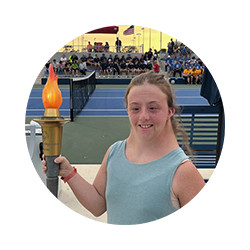 Ella Zsembik, Area 3 Athlete since 2016 with a passion for health and fitness.  Ellas leadership advice: Enjoy planning and running meetings and show up on time.