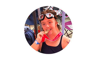 Ella Zsembik Ella enjoys working with others and believes health is important for everyone. She plays tennis, swims, and encourages friends to be active while teaching healthy eating habits. She loves Fit Feet for the fun socks and support it provides.