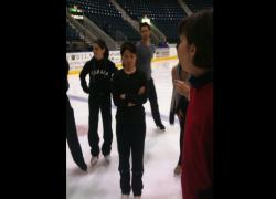 Yuka Sato waiting patiently! 