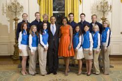 U.S. Olympic Figure Skating Team & the Obamas 