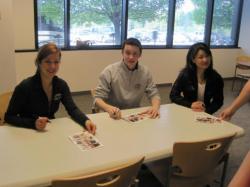 Emily, Jeremy and Yuka signing autographs! 