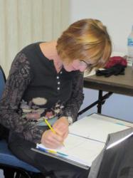 Choreographer Cindy Stuart at work! 