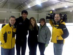 Evan Lysacek and Rosalynn Sumners 