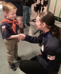 Chicago - Jason Brown with new friend 