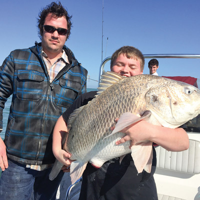 Joey Van Delden with friend, Buck Schott