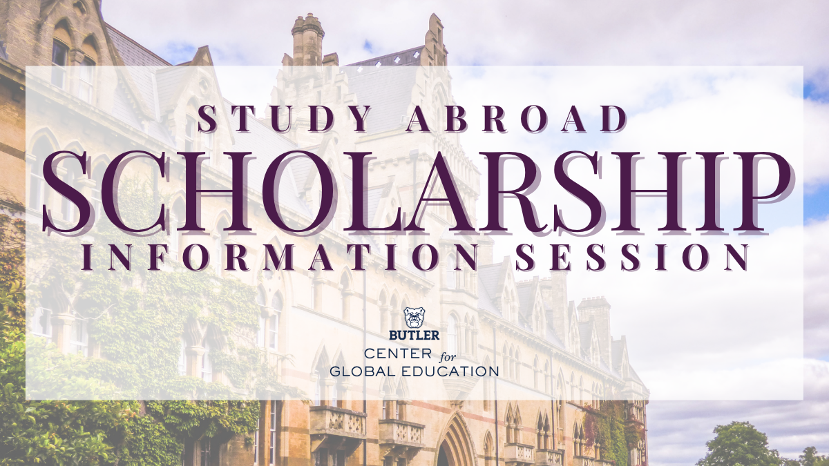 Study Abroad Scholarship Information Session graphic