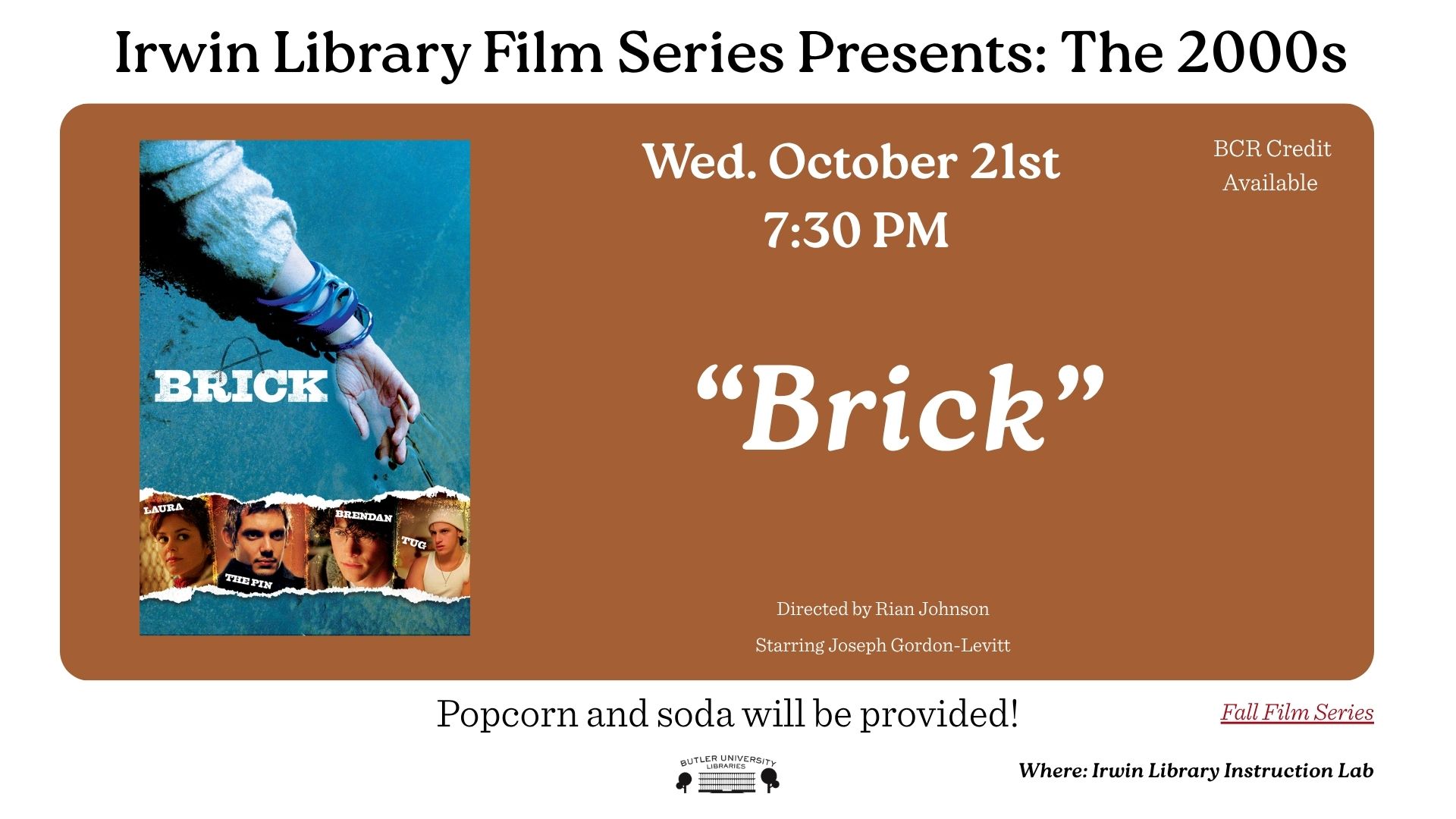Irwin Library Film Series: Brick