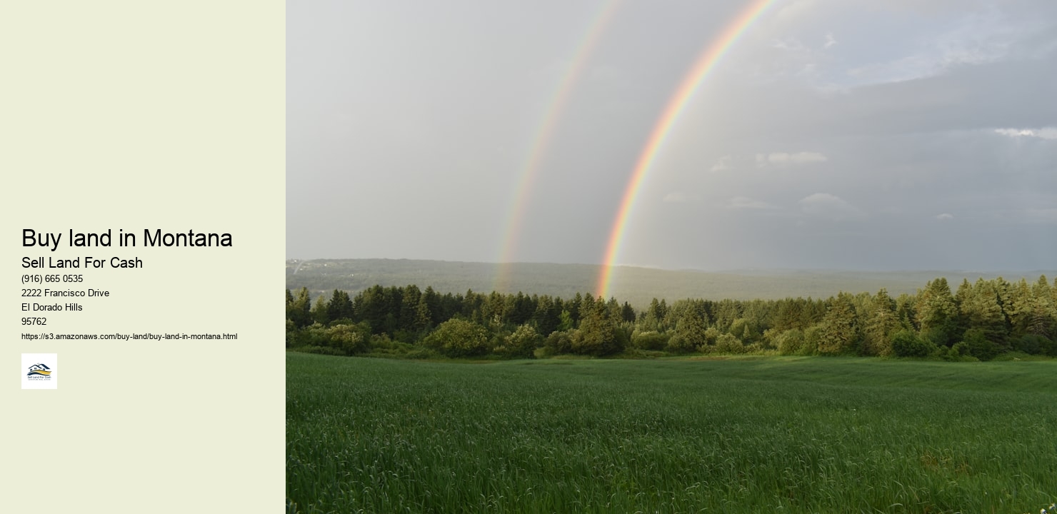 Buy land in Montana