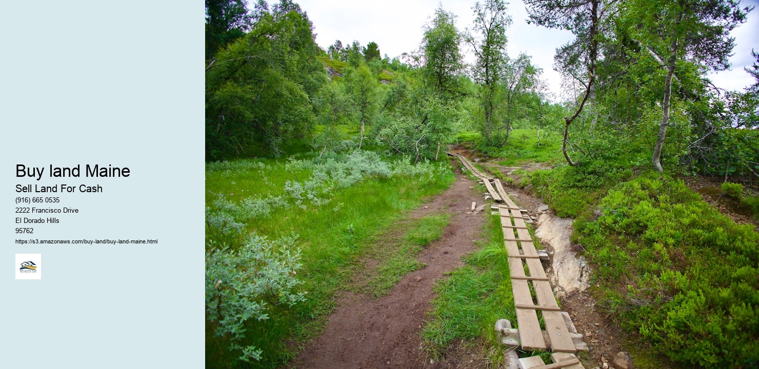 Buy land Maine