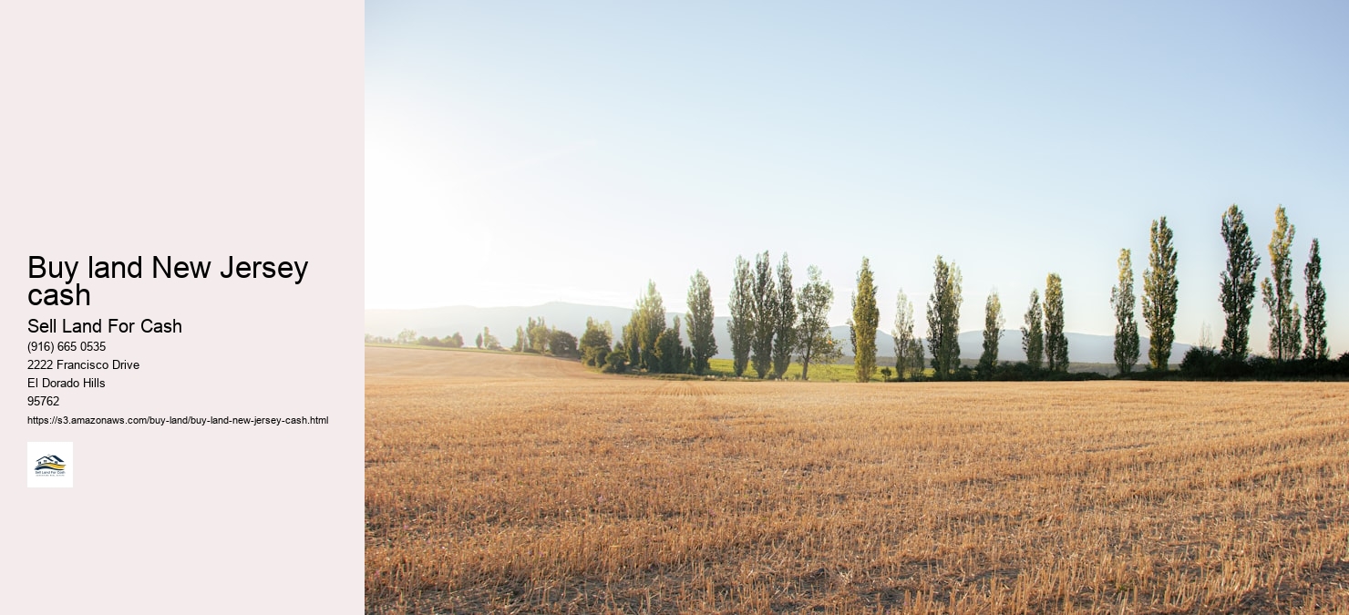 Buy land New Jersey cash