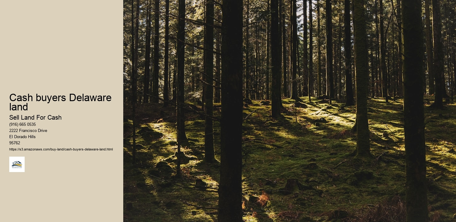 Cash buyers Delaware land