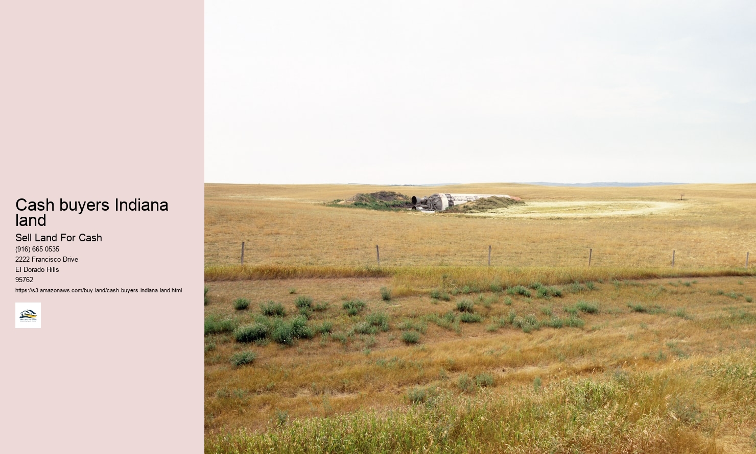 Cash buyers Indiana land