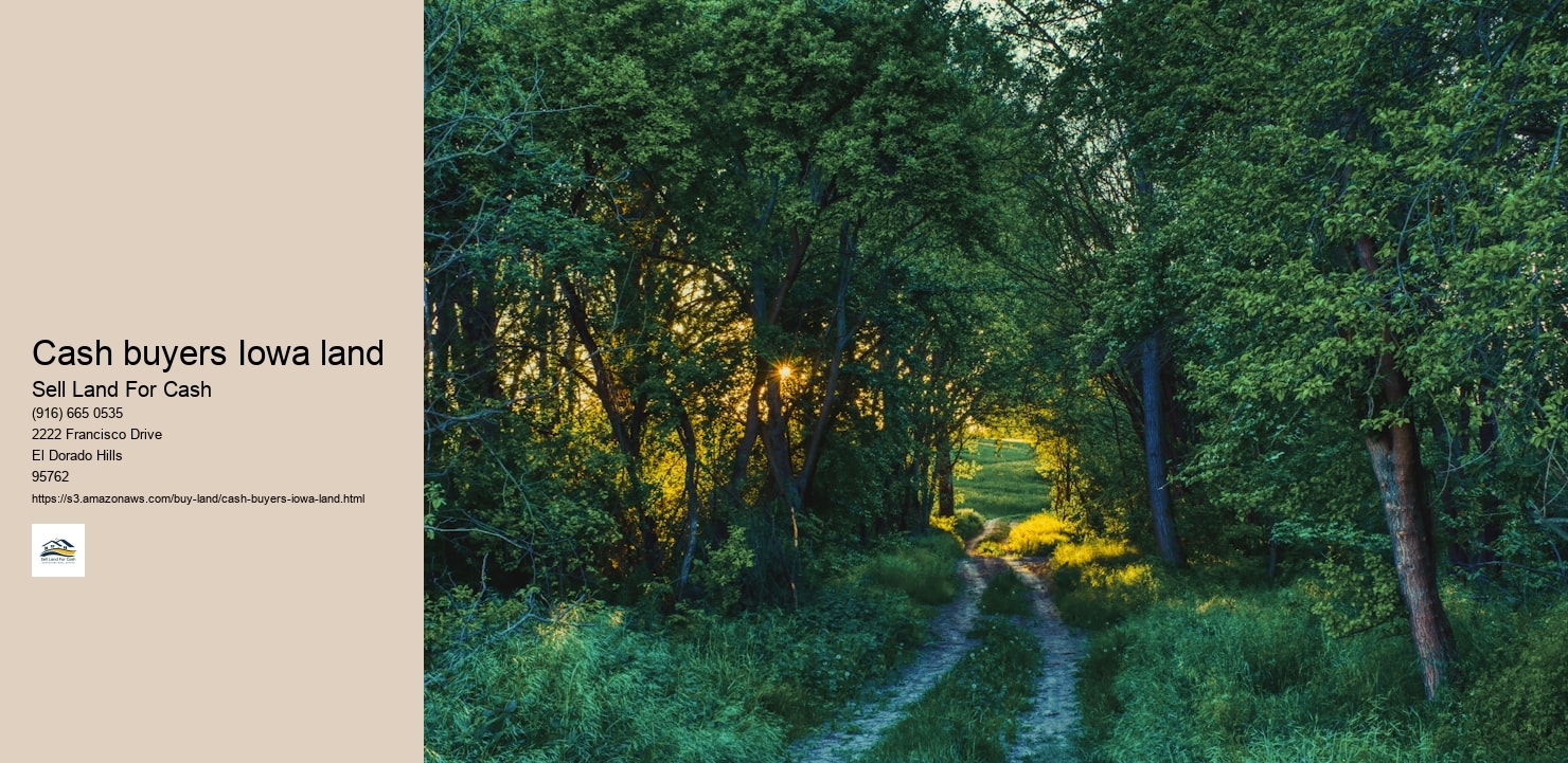 Cash buyers Iowa land