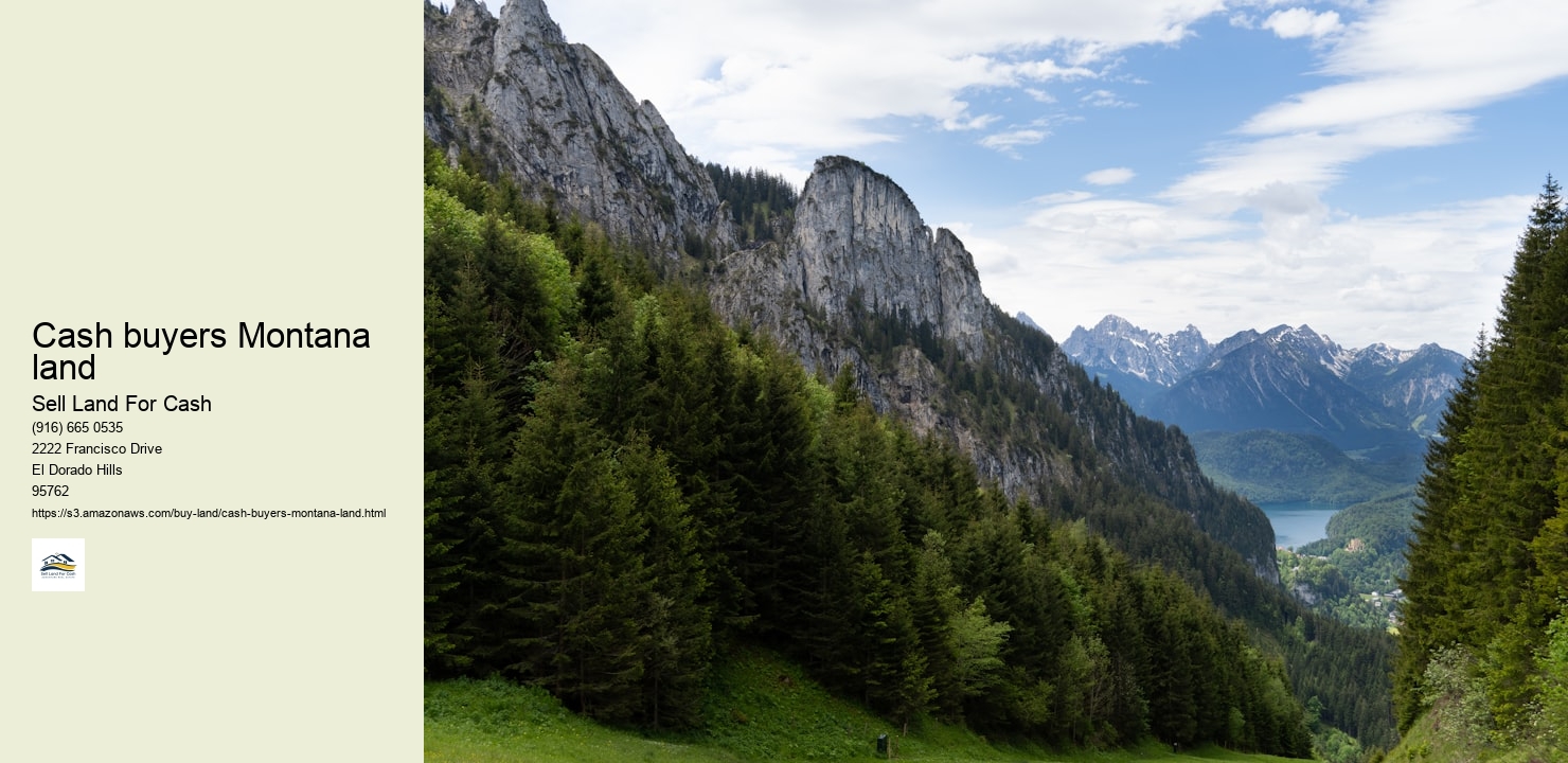 Cash buyers Montana land