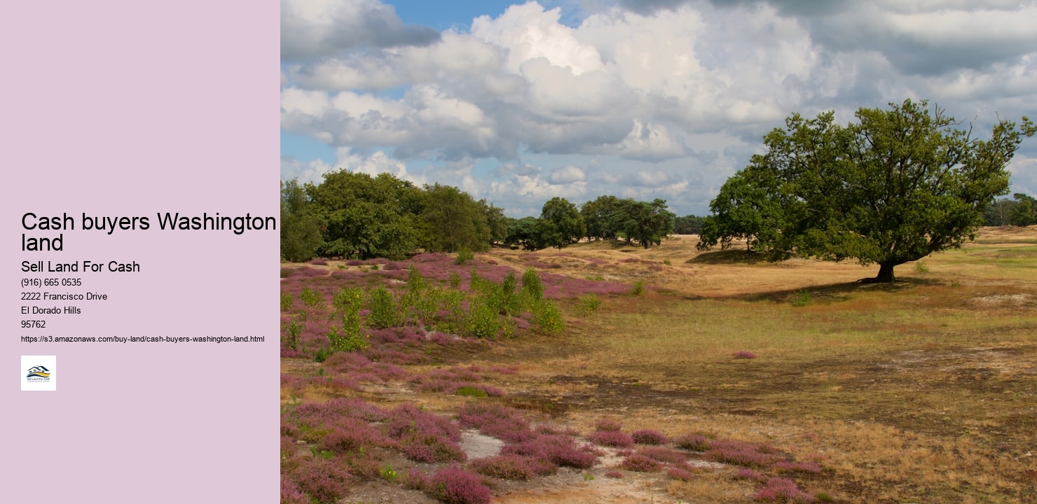 Cash buyers Washington land