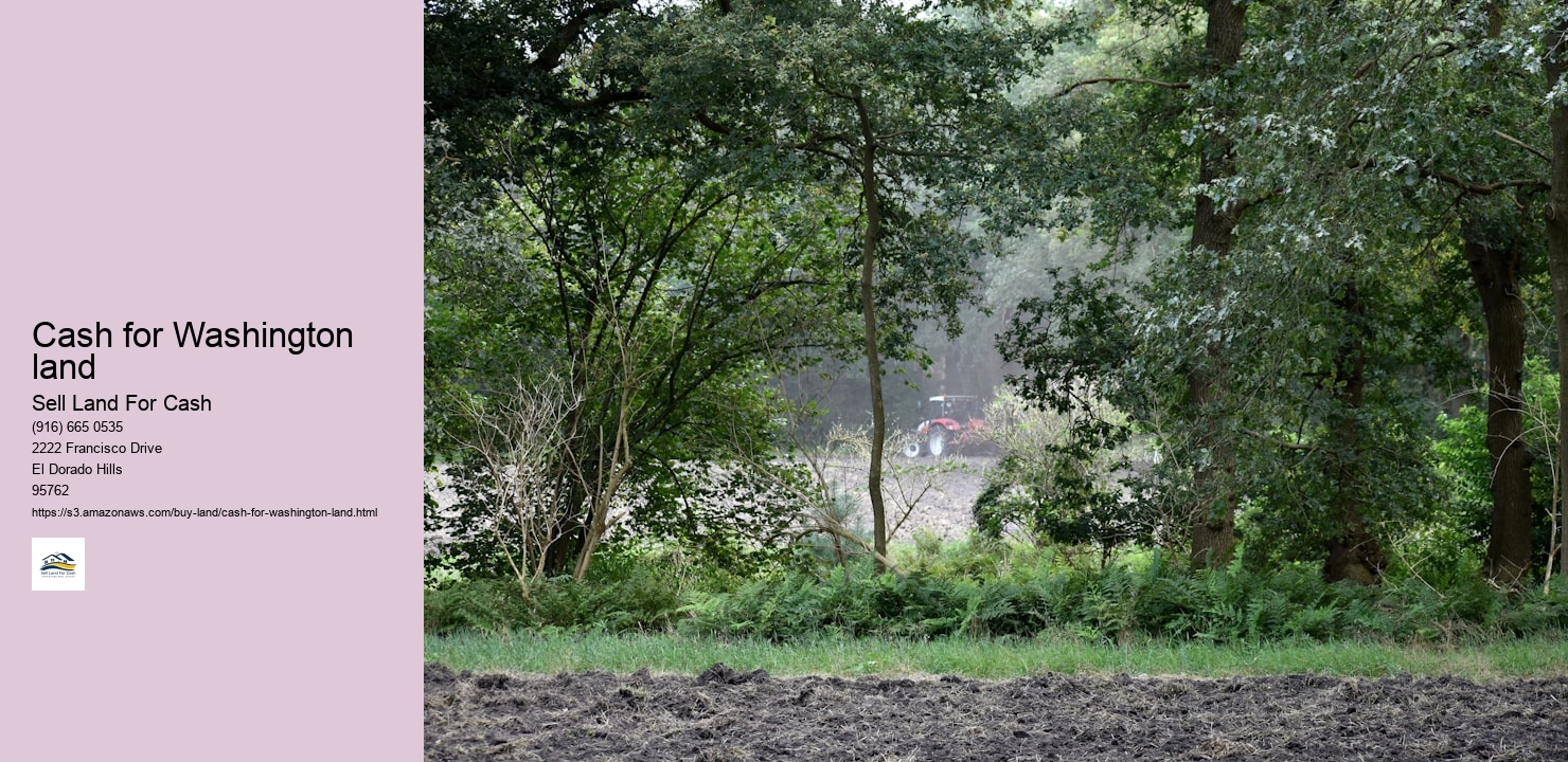 Cash for Washington land