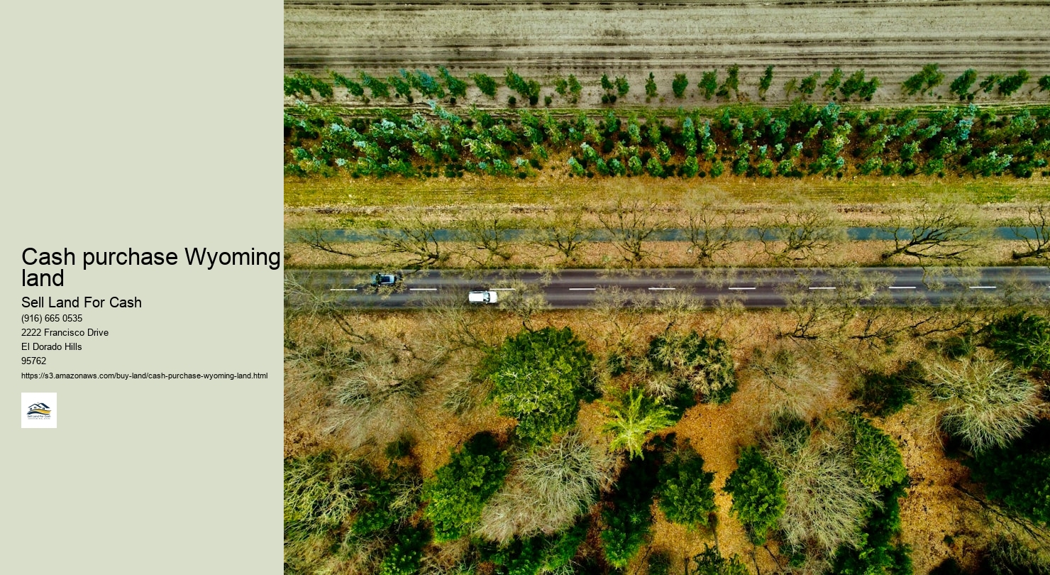 Cash purchase Wyoming land