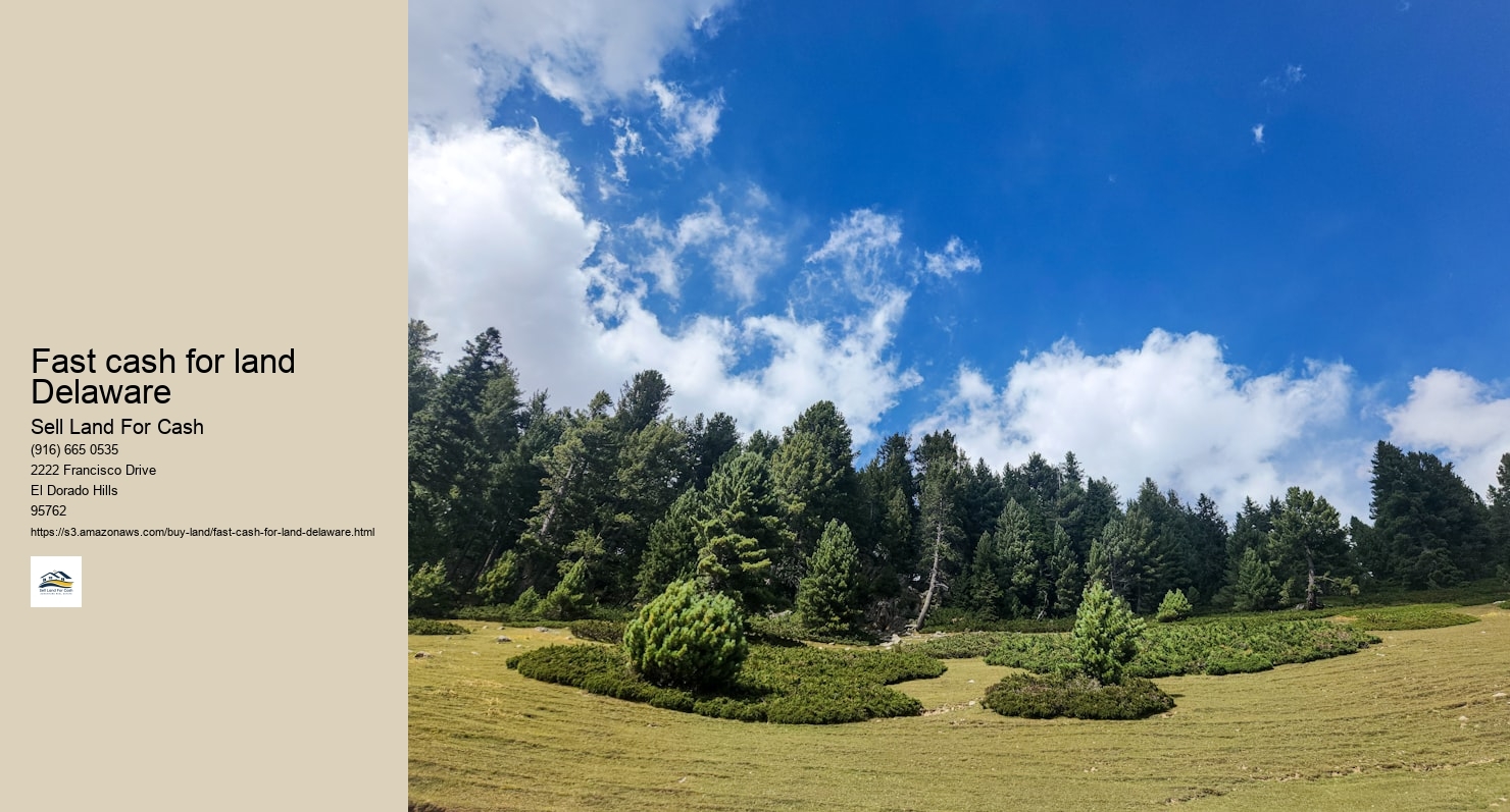 Fast cash for land Delaware