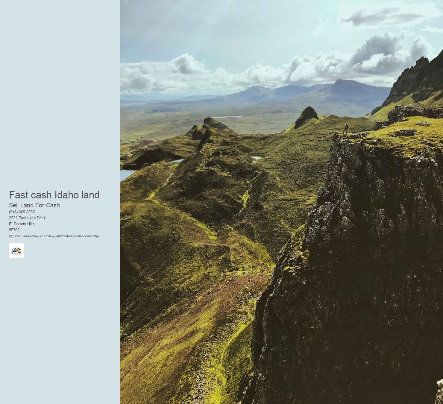 What is the most effective means to find purchasers for Idaho land?