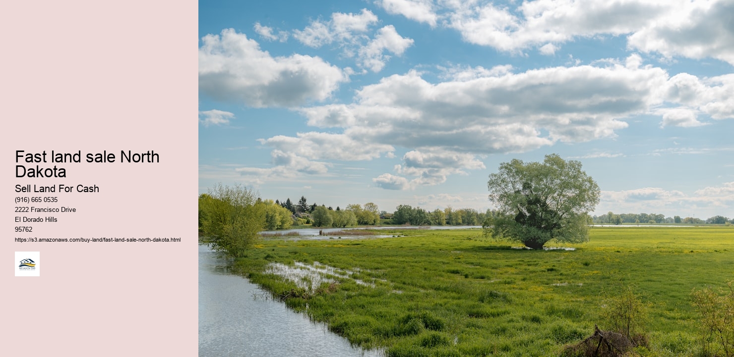 Fast land sale North Dakota