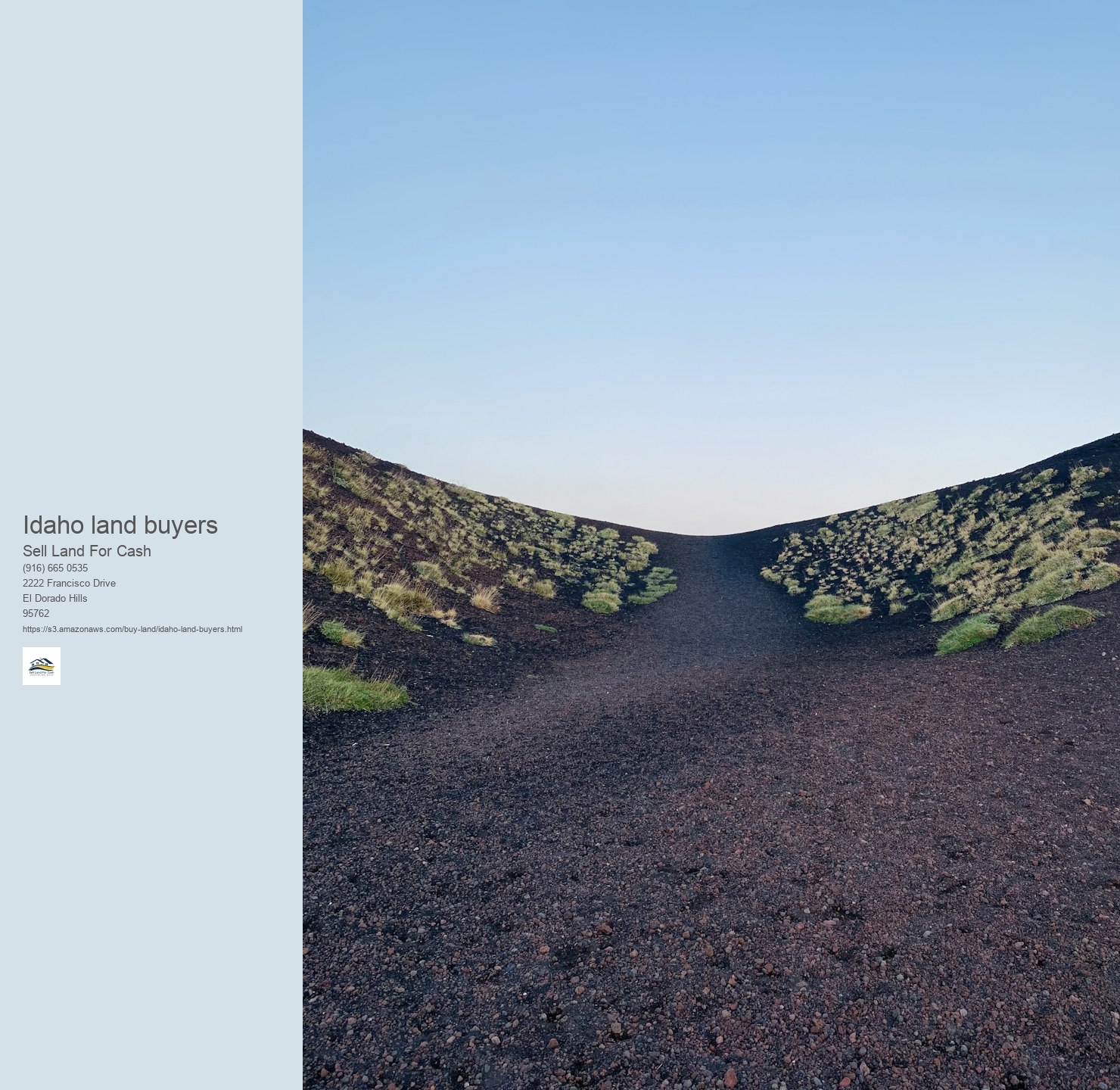 What is the procedure for offering Idaho land for money?