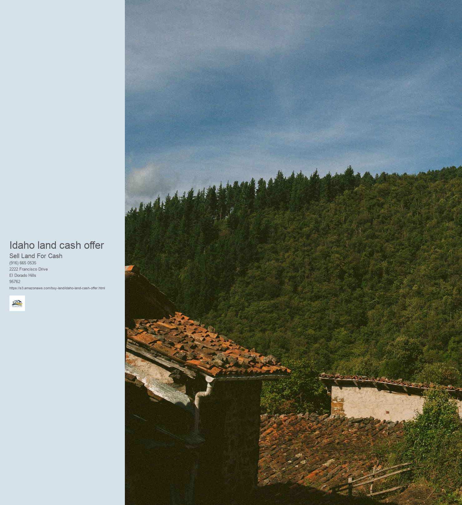 What is the value of Idaho land when costing money?