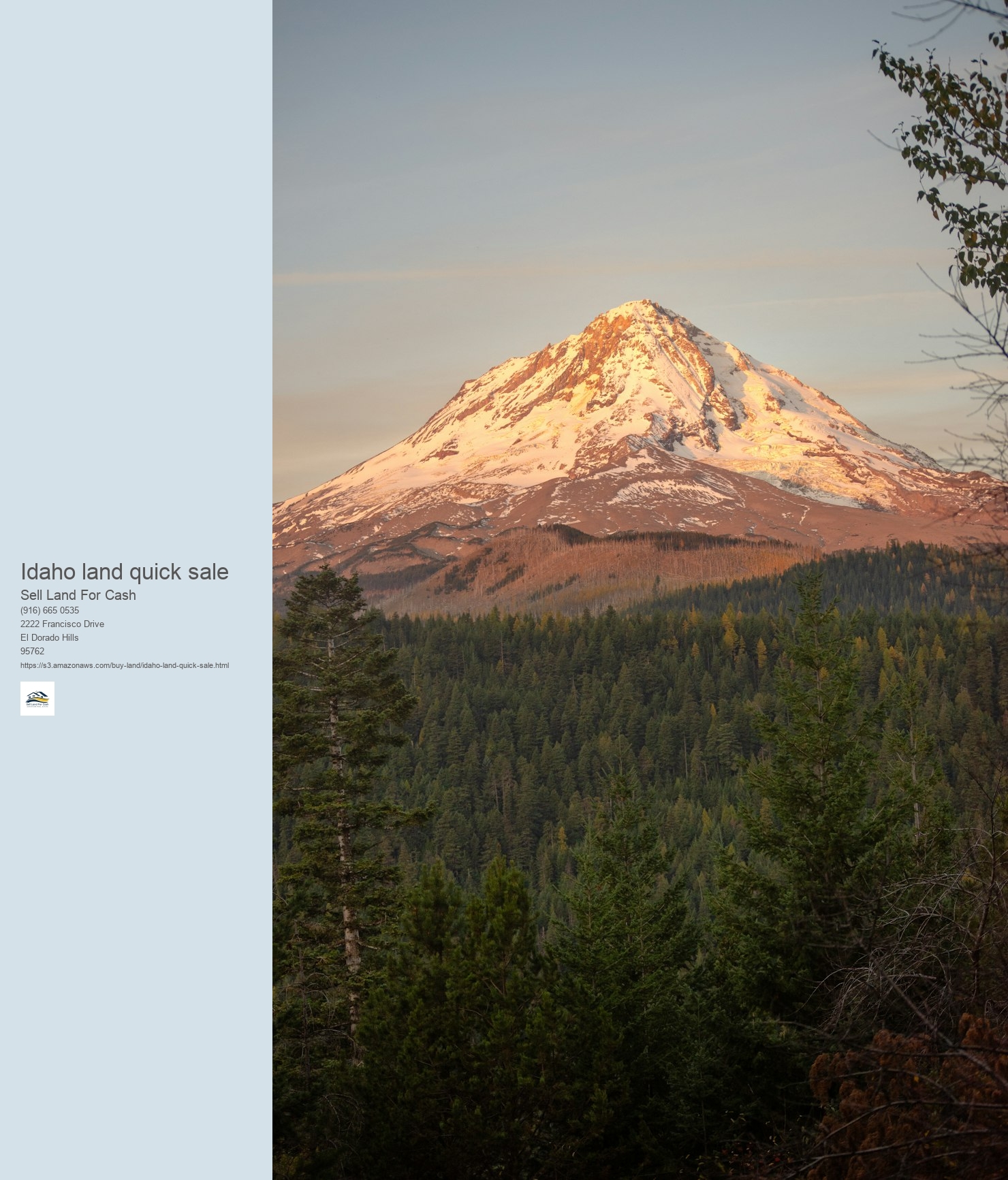 What is the worth of Idaho land when costing money?