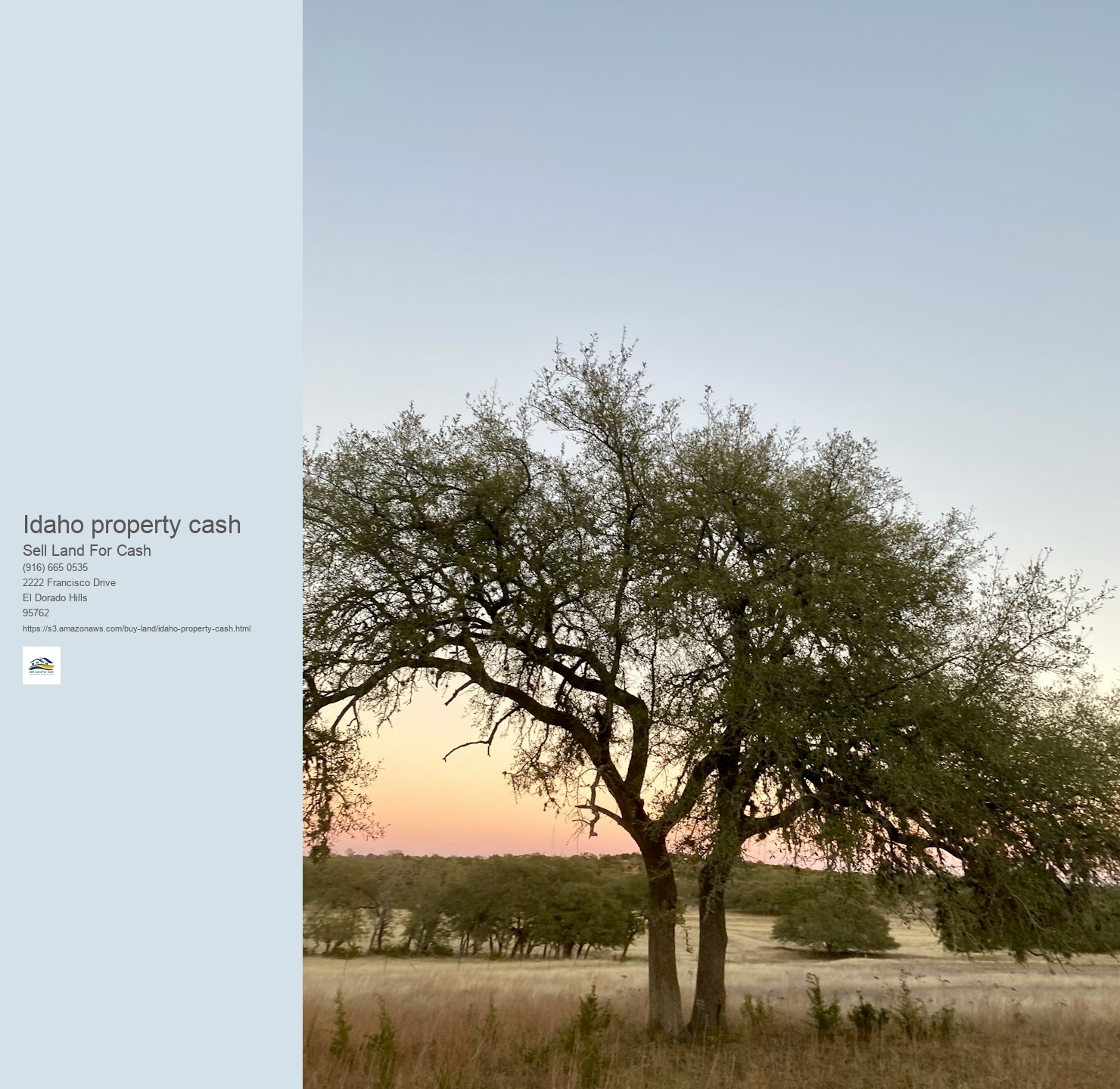 What is the most effective means to find customers for Idaho land?