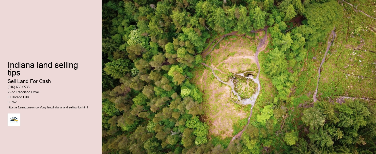 Indiana land selling tips
