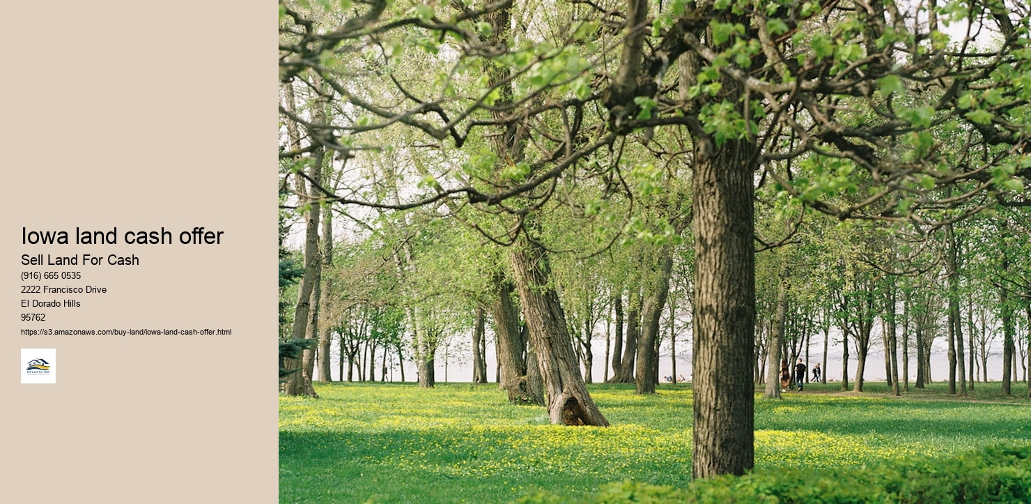 Iowa land cash offer