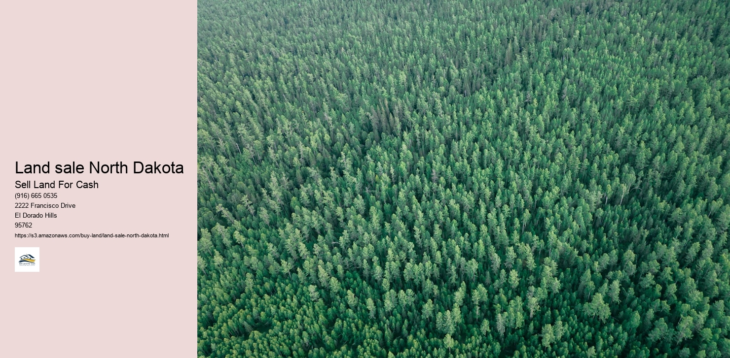 Land sale North Dakota