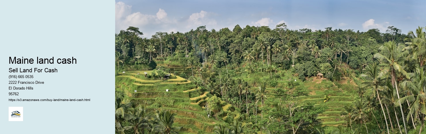 Maine land cash