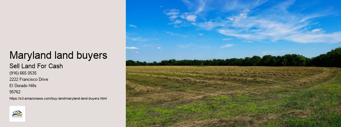 Maryland land buyers