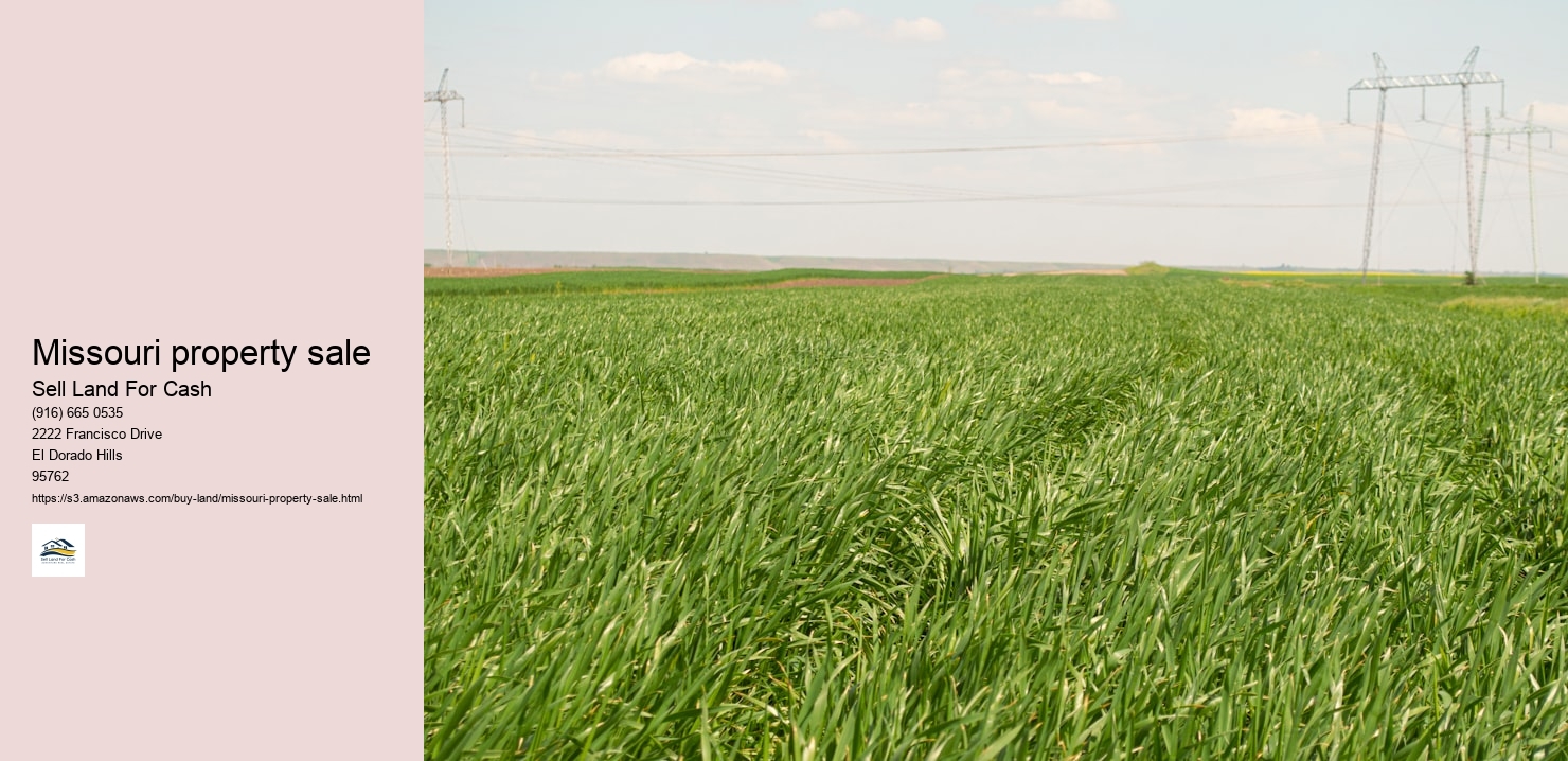 Missouri property sale