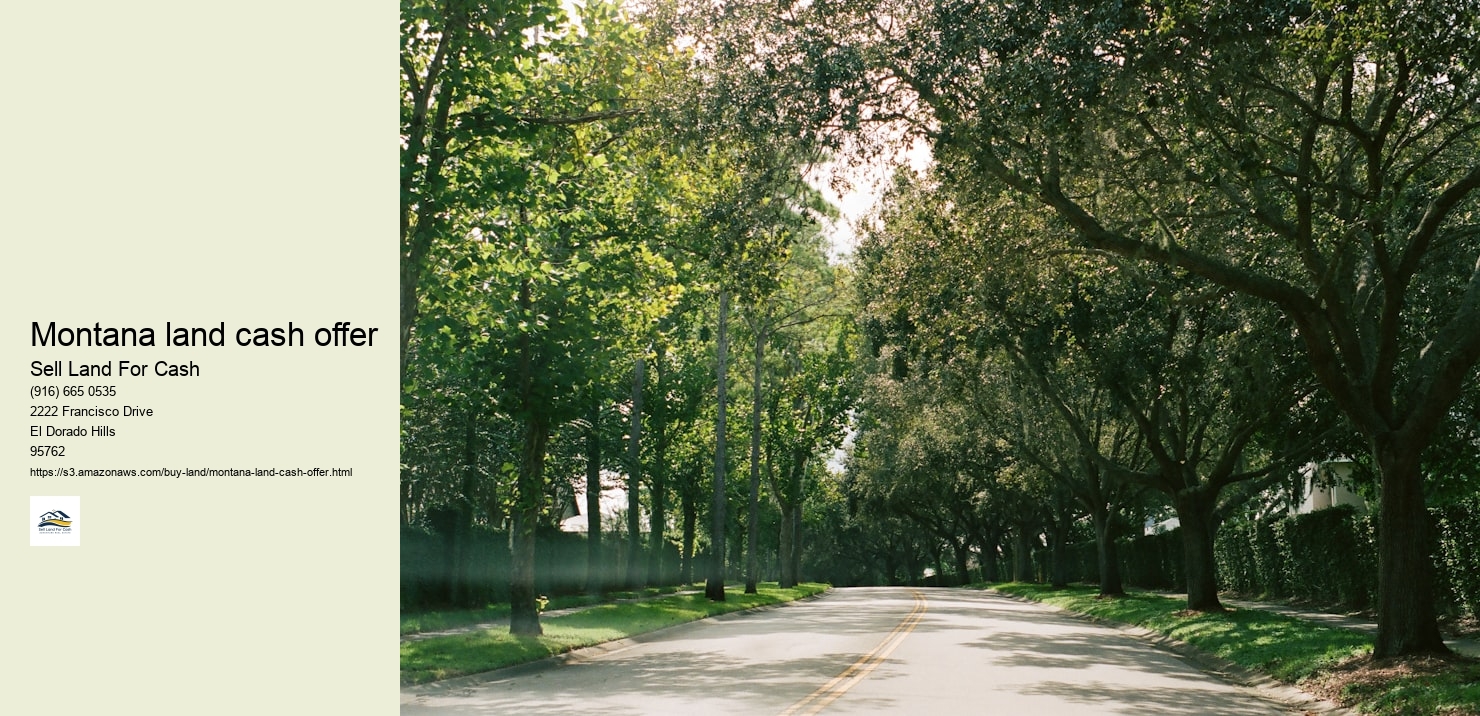 Montana land cash offer