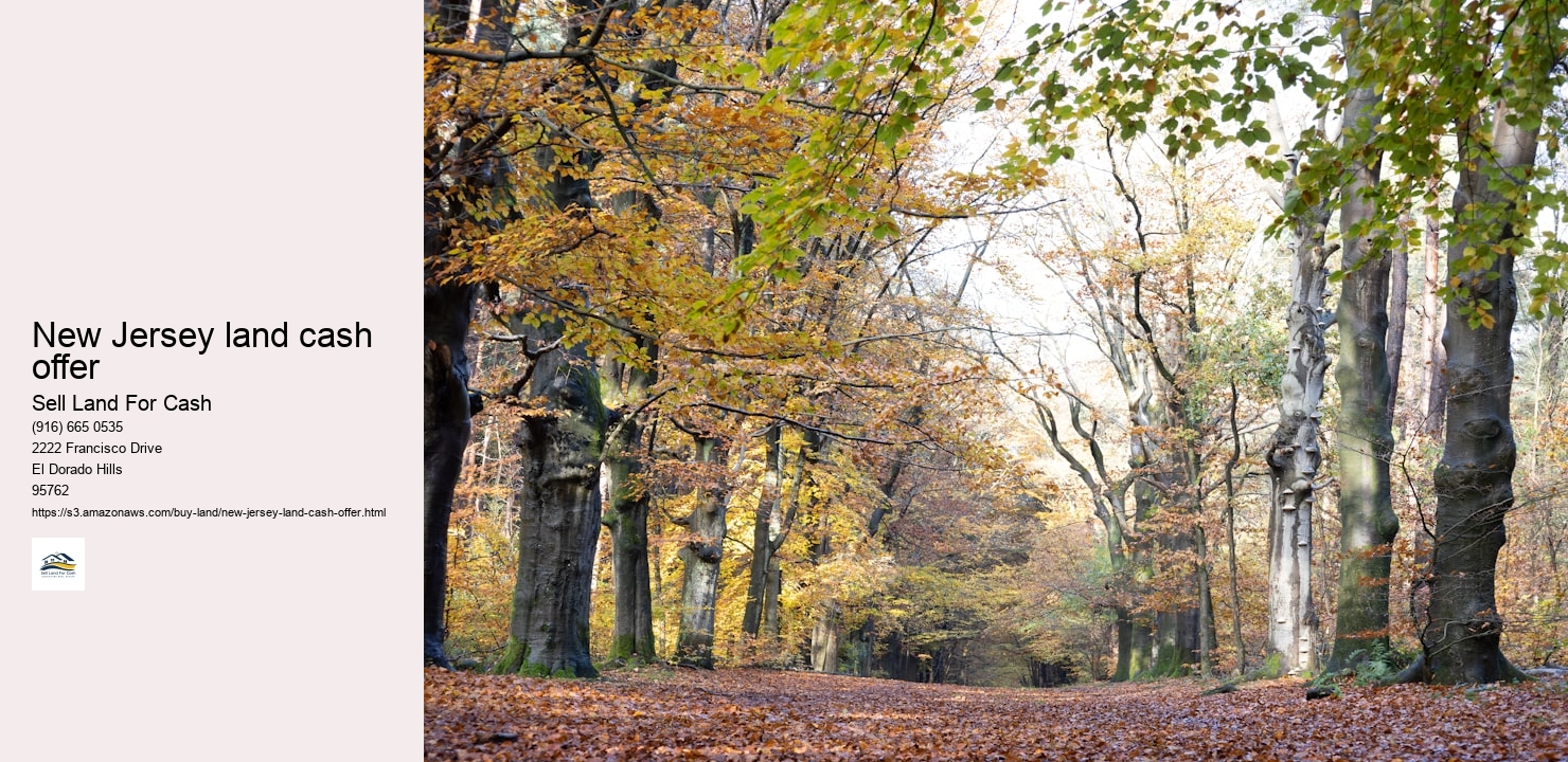 New Jersey land cash offer