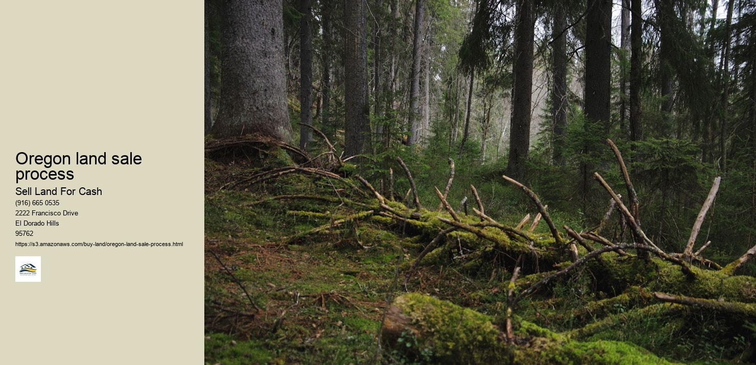 Oregon land sale process