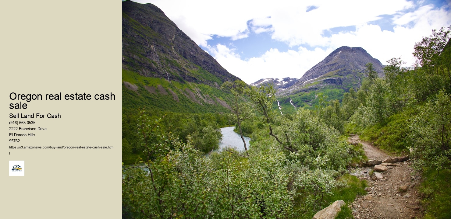 Oregon real estate cash sale