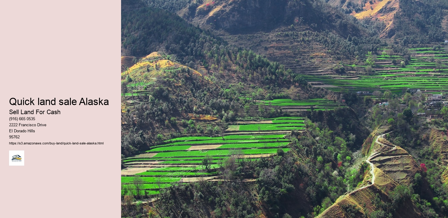 Quick land sale Alaska