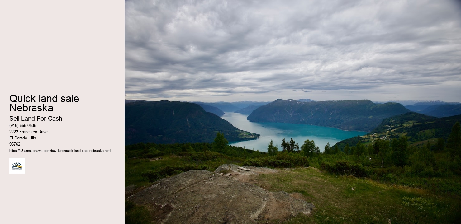 Quick land sale Nebraska