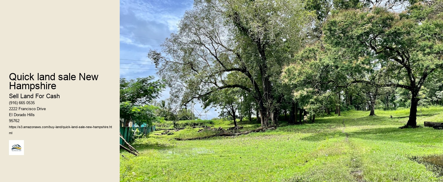 Quick land sale New Jersey