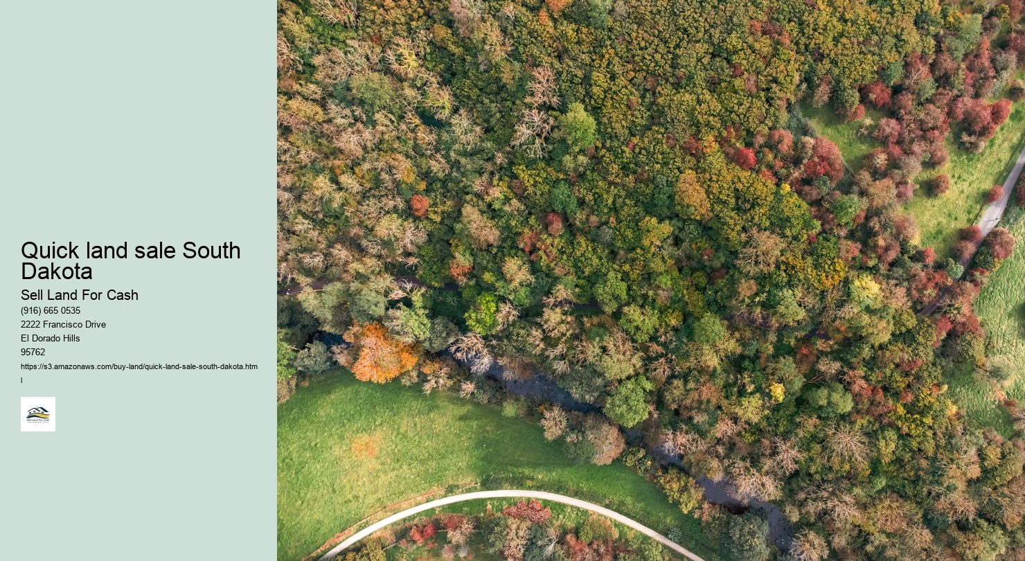 Quick land sale South Dakota