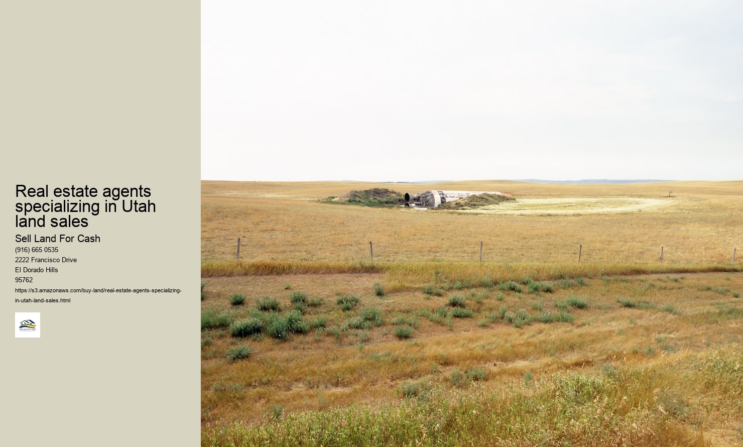 Real estate agents specializing in Utah land sales