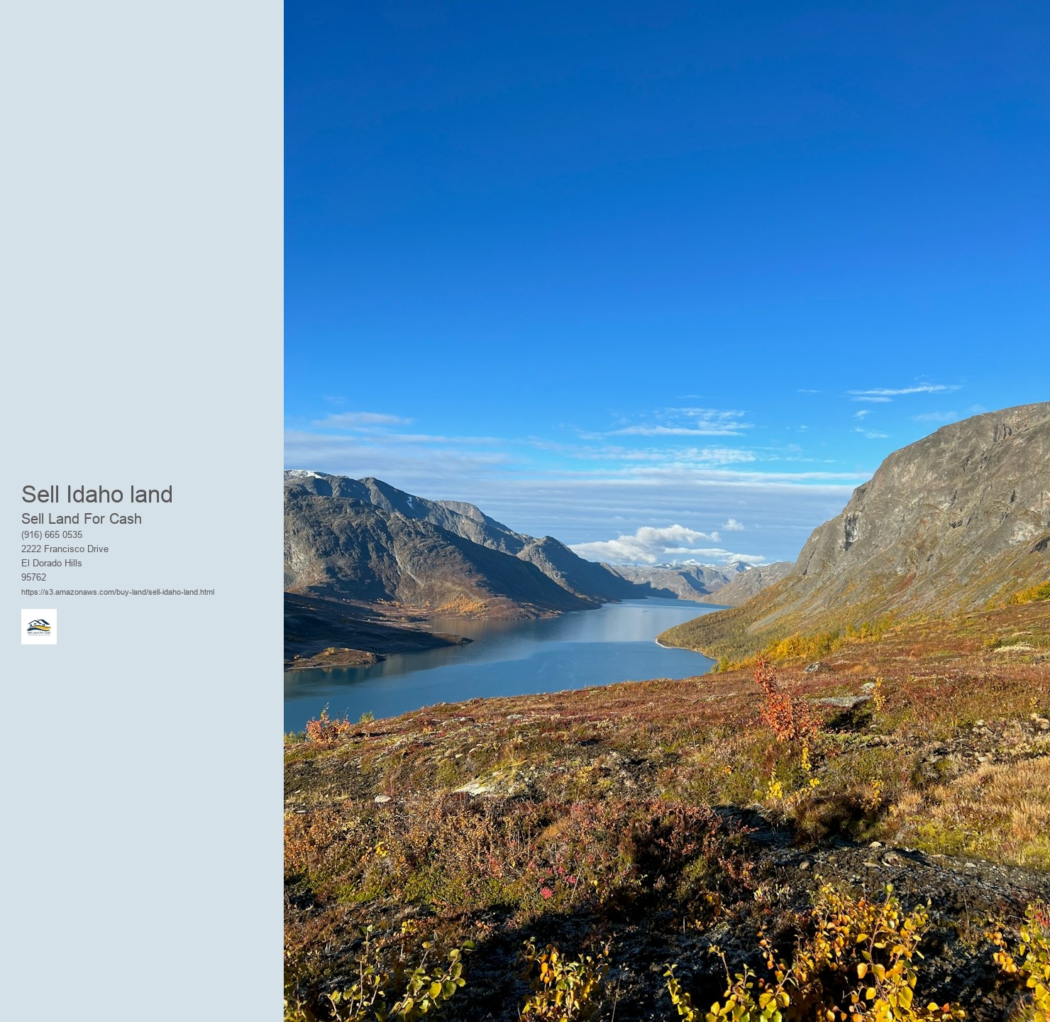 What is the very best means to find customers for Idaho land?