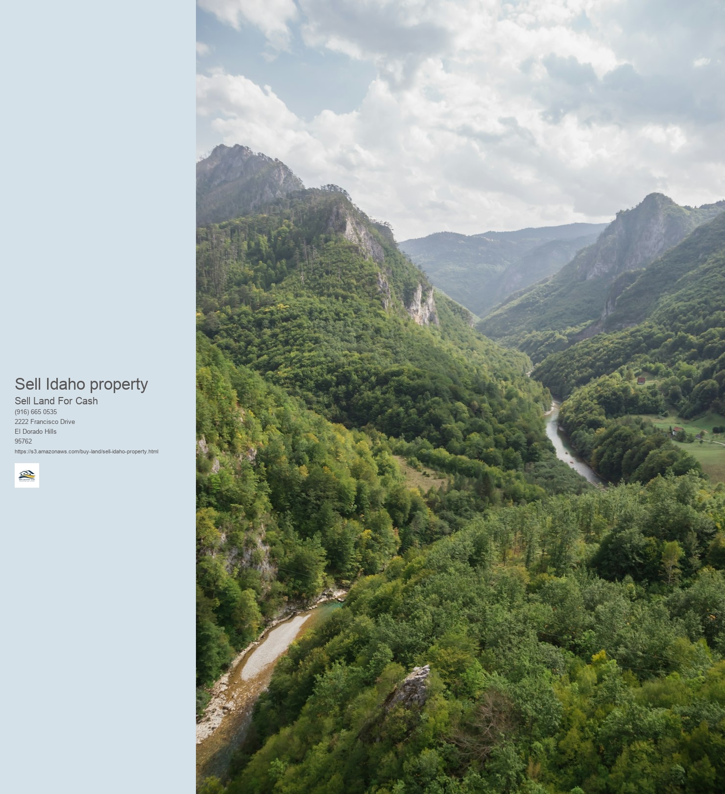 What is the existing market demand for Idaho land sales?