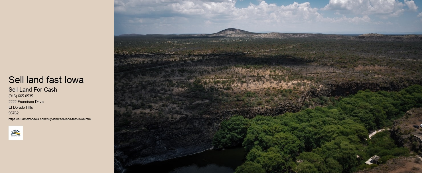 Sell land fast Iowa