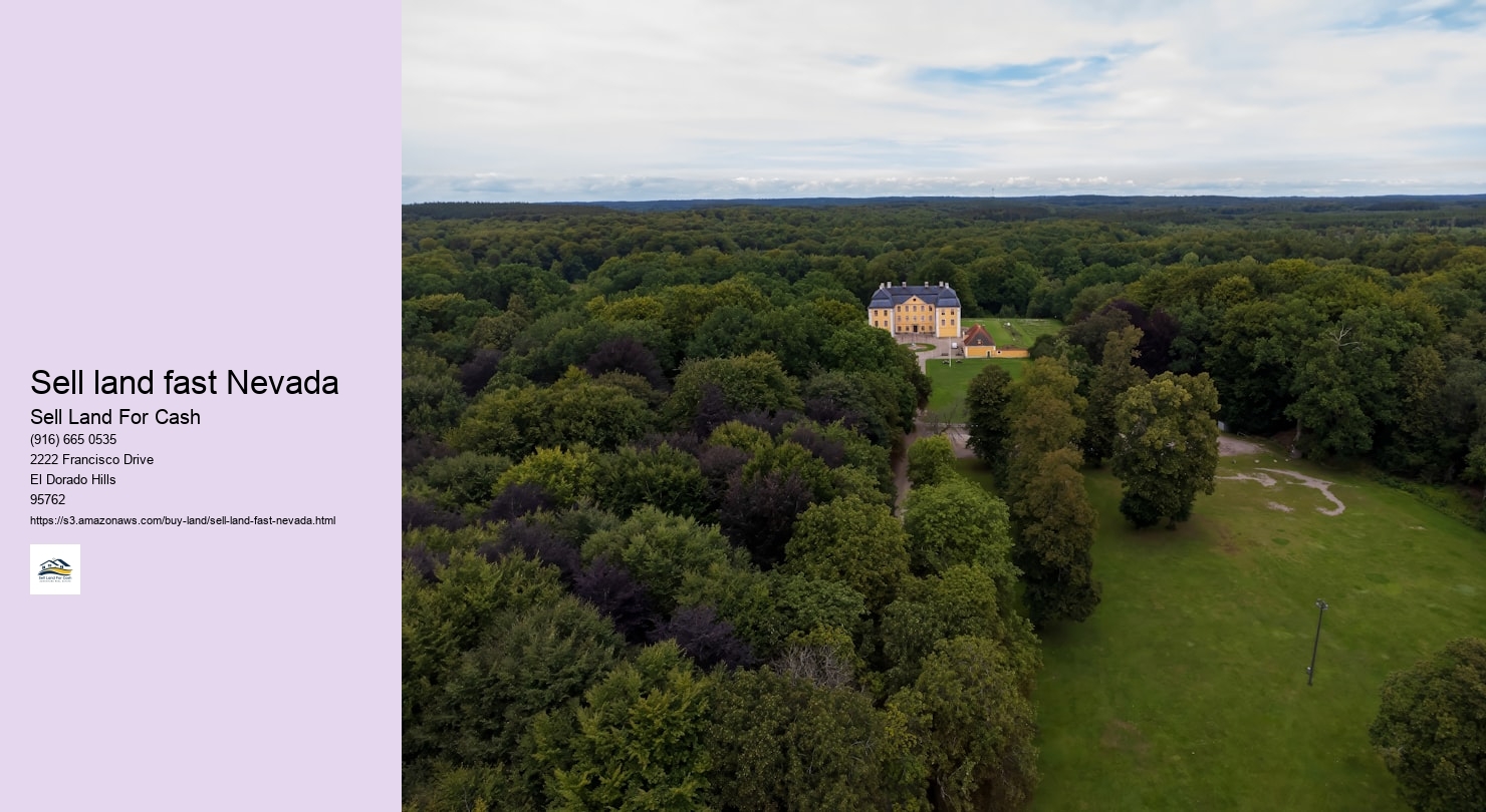 Sell land fast Nevada